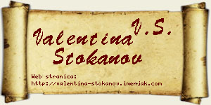 Valentina Stokanov vizit kartica